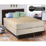 Chiro Premier Orthopedic Beige Color King Size 76"x80"x9" Mattress and Box Spring Set Fully Assembled Good for Your Back Long Lasting and 2 Sided by Dream Solutions USA