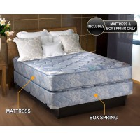 Chiro Premier Orthopedic Blue Color Full Size 9"x54"x75" Mattress and Box Spring Set Fully Assembled Good for Your Back Long Lasting and 2 Sided by Dream Solutions USA
