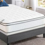 Continental Matress 10-Inch Plush Medium Eurotop Pillowtop Innerspring Mattress And 4-Inch Wood Traditional Box Spring Foundation Set Good For The Back No Assembly Required Full Size 74" x 53"