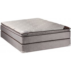 DS USA Spinal Dream Plush PillowTop Eurotop Mattress and Box Spring Set with Metal Bed Frame Twin Size Sleep System with Enhanced Cushion Support Great for Your Back & Longlasting Comfort