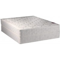 Legacy Queen Size 60"x80"x8" One-Sided None Flip Mattress and Box Spring Set Spinal Support System Fully Assembled Long Lasting Comfort by Dream Solutions USA