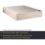 Mattress Solution 14-Inch Firm Double sided Tight top Innerspring Mattress And 4" Low Profile Metal Box Spring Foundation Set Twin Size