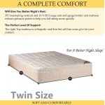 Mattress Solution 14-Inch Firm Double sided Tight top Innerspring Mattress And 4" Low Profile Metal Box Spring Foundation Set Twin Size