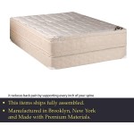 Mayton 14-Inch Firm Double Sided Innerspring Foam Encased Eurotop Pillowtop Mattress and 8" Metal Box Spring Foundation Set,Queen Size