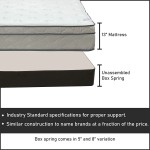 Mayton Mattress and Box Spring Set 13-Inch Ultra Plush Euro Top Hybrid Mattress and 8" Wood Simple Assembly Box Spring Queen