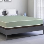 Mayton Treaton Set 9-Inch Medium Tight Top Hybrid Mattress and 5" Wood Simple Assembly Box Spring Queen Green