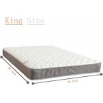 Nutan 8-Inch Gentle Firm Supportive Yet Remarkebly Comfortable Innerspring Mattress and 8" Wood Box Spring Foundation Set King