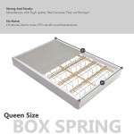 Spinal Solution 4" Fully Assembled Split Coil Box Spring for Mattress Queen Size Beige