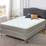 Treaton 14-Inch Firm Double Sided Tight top Innerspring Mattress & 4" Wood Box Spring Set with Frame Queen