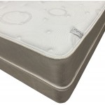 Treaton 14-Inch Firm Double Sided Tight top Innerspring Mattress & 4" Wood Box Spring Set with Frame Queen