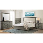Picket House Furnishings Clovis King Panel 3PC Bedroom Set in Grey