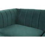 Chesterfield Sofa for Living Room 3 Seater Velvet Couch Home Theater Seating Upholstered Accent Arm Sofa for Bedroom Office Apartment Drak Green