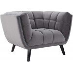 Furniture XO Sprightly 2 Piece Velvet Armchair Set WL-03948-MW