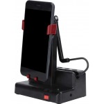 A sixx Cellphone Pedometer Dark Red Stable Adjustable Stand Mobile Phone Shaker for Home Car
