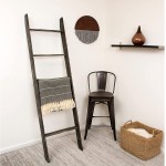 BrandtWorks 204L-WORN Modern Rustic Style Worn Gray Ladder 20" x 72"