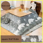 JINHH Kotatsu Table 70.870.8in Kotatsu Futon Blanket 1 Piece Funto + 1 Piece Carpet Cotton Soft Quilt Suitable for Kotatsu Heating Table Color : Polar Bear Size : 70.870.8in