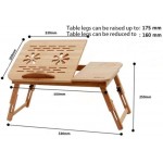 ShiSyan Folding Laptop Desk Wooden Computer Desk Adjustable Writing Table with Foldable Legs Suitable Compatible with Bed Home Office Compatible with Bed Sofa Floor Color : Natural Size : 50x30cm
