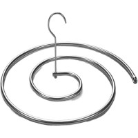 WHTKJBD 2PCS Stainless Steel Blanket Hanger Round Spiral Quilt Sheets Hanger Rotating Drying Rack with Clips Save Space Indoor Outdoor Hanger Color : B Size : One Size