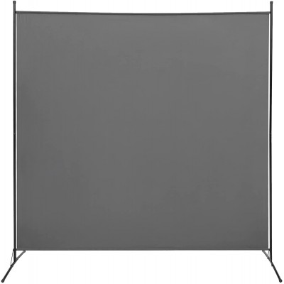 ACTREY Office Partition Room Divider 72 inch Privacy Screens 6 Ft Updated Thicker Portable Partition Screen Dark Grey