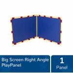 Children's Factory-CF900-533B Big Screen Rt. Angle PlayPanel Kids Room Divider Panel Free-Standing Classroom Partition for Daycare Homeschool Blue