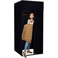 Clothing Store Fitting Room,Portable Changeing Room Movable for Boutique Dressing Room with Shading Fabric Cloth Privacy Curtains Screen Partition Tent for Bar Party Beach Pool Shopping Malls