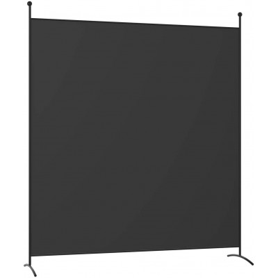 Giantex 6 Ft Single Panel Room Divider Office Privacy Screen with Steel Base Freestanding Partition Protective Wall Furniture Wall Divider for Home Dorm Restaurant Black