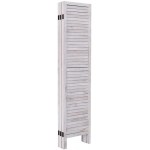 Giantex 6 Panel Wood Room Divider 5.6 Ft Tall Oriental Folding Freestanding Partition Privicy Room Dividers Screen for Home Office Restaurant Bedroom White