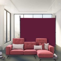 GOJOOASIS Room Dividers Partition Wall Divider Privacy Screens 1 Panel red
