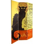 Oriental Furniture 6 ft. Tall Double Sided Chat Noir Room Divider