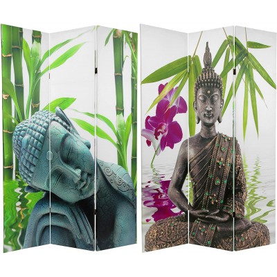 Oriental Furniture 6 ft. Tall Double Sided Serenity Buddha Room Divider