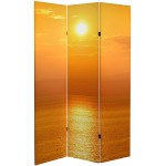Oriental Furniture 6 ft. Tall Double Sided Sunrise Room Divider