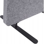 S Stand Up Desk Store ReFocus Raw Freestanding Acoustic Room Divider – Reduce Noise and Visual Distractions with This Lightweight Room Separator Castle Gray 24" X 62"