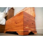 42" Heirloom Aromatic Red Cedar Hope Chest Storage Trunk for Blankets Amish Made in America Large Natural
