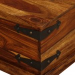 Aisifx Storage Chest Solid Sheesham Wood 35.4"x19.7"x13.8"