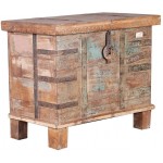 Aspen Reclaimed Wood Rustic Storage Trunk Chest 27.5 Inches Storage Box Sandook for Home Somerset Chest Trunk for Living Room Home Decor Furniture By A.S INDUSTRIES.