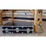 C&N Footlockers College Dorm Room Under Bed The Slim Lockable Trunk 32 x 18 x 8.25 Inches With Cable Lock