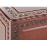 COASTER FINE FURNITURE CO-900012 Cedar Chest with Carving and Bun Feet Deep Tobacco