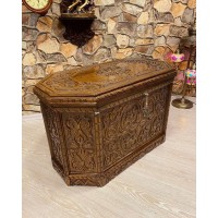 handmade wooden box Handmade Walnut chest storage trunk large wooden Box