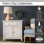 Hanover Palm City Accent Chest with Storage | 32-In. Height | Rustic White Finish | HLR008-WHT