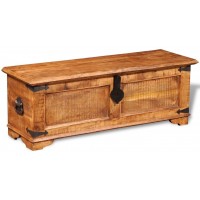 Storage Chest Wooden Toy Box Wooden Hope Basket with Lid Treasure treasure box 43.3" x 13.8" x 15.7" Purely Handmade