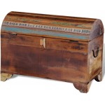 Toy Chest for Boys Storage Solid Reclaimed Wood Vintage Wooden Storage Box Storage Chest Trunk 24" x 12" x 18" by BIGTO