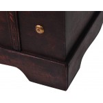 Treasure Chest Wooden Storage Trunks Vintage Treasure Chest Wood Box With Latch Closure for Place Food Drinks and Items Storage like Clothes Books 26 x 15 x 16 inches