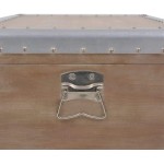 Wood Storage Chest Wooden Storage Trunk Wood Chest Box With Side handle for Items Storage like Clothes Books