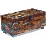 Wooden Chest Coloured Handcraft Storage Chest Antique Sufficient Space Multifunction for Decorative Items for Drinks