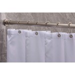 BRIOFOX Tension Curtain Rod 43-73 Inches Adjustable Shower Curtain Rod for Windows or Doorways Matte Nickel