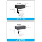 Day Moon Designs Matte Black Toilet Paper Holder with Shelf Flushable Wipes Dispenser and Storage for Bathroom Keep Your Wipes Hidden Out of Sight Stainless Steel Wall Mount Large