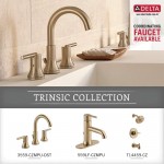 Delta Faucet 75950-CZ Trinsic Toilet Paper Holder 3.31 x 7.00 x 3.31 Inches Champagne Bronze