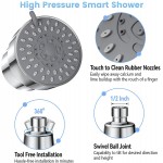 Filtered Shower Head 3 Modes High Pressure Shower Head with 15 Stage Hard Water Shower Filter Cartridge for Remove Chlorine and Harmful Substances