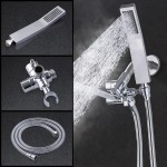 G-Promise All Metal Dual Square Shower Head Combo | 8" Rain Shower Head | Handheld Shower Wand with 71" Extra Long Flexible Hose | Smooth 3-Way Diverter | Adjustable Extension Arm A Bathroom Upgrade