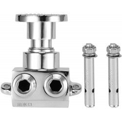 G1 2in Thread Copper Floor Pedal Control Switch Valve Automatic Cold Water Tap Foot Pedal Water Valve for Foot Pedal Faucet Basin